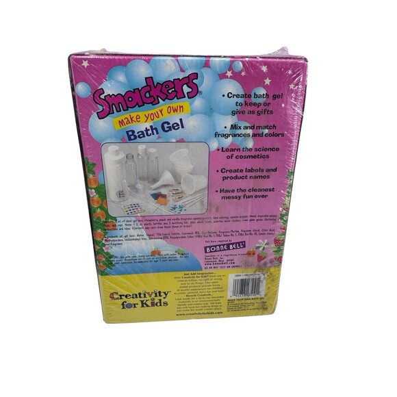 Smackers Make your own Bath Gel Rare Htf Creativity For Kids Vtg 90s Sealed New - Picture 2 of 6
